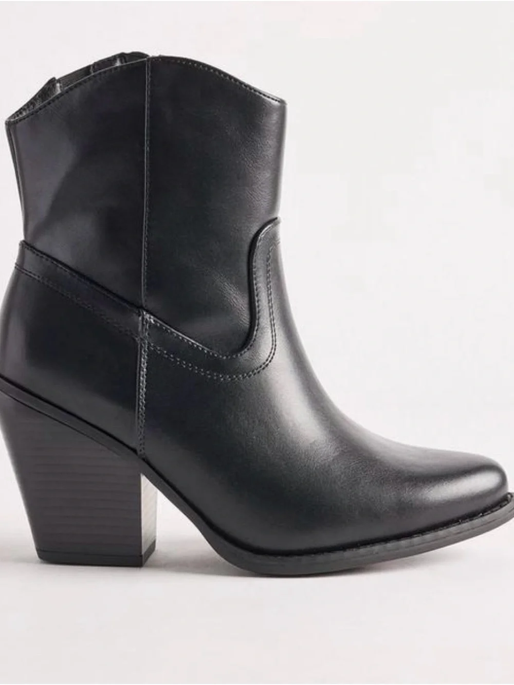 torrid Black Western-Inspired Block Heel Ankle Boots